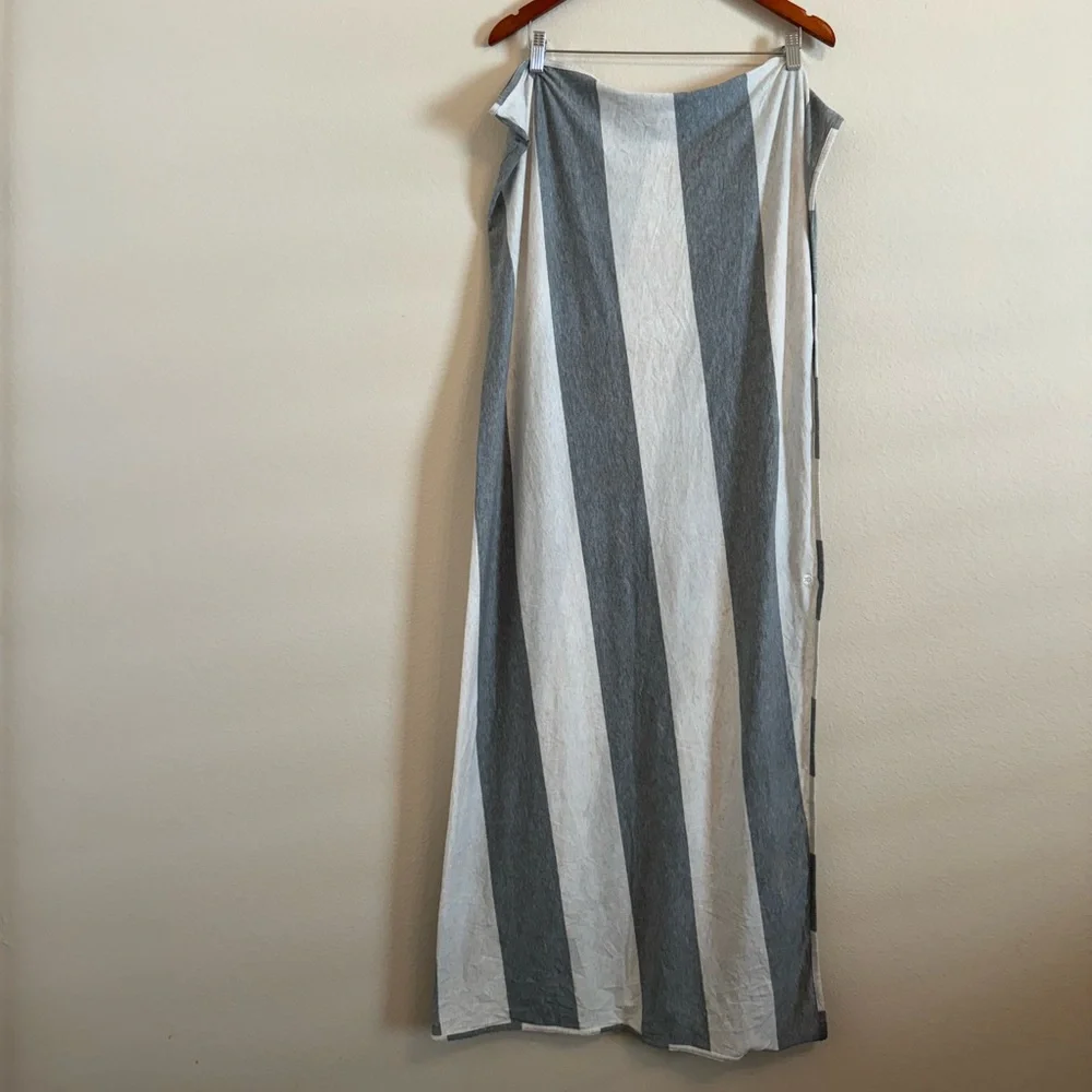 Lululemon Sage Scarf (Cotton) Bold Stripe Medium Grey Heathered Angel Cardigan